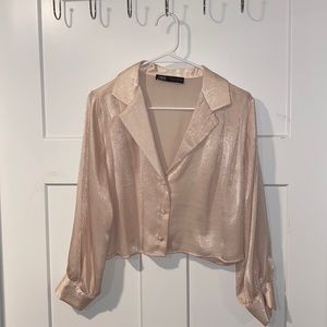 Cream Zara Top size US Small / worn once!
